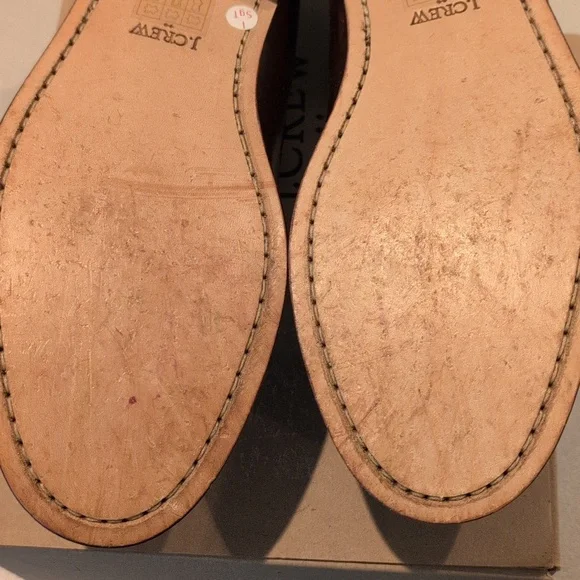 J Crew Factory Men's Penny loafers BS114 Size 10 Whiskey Brown - Picture 9 of 12